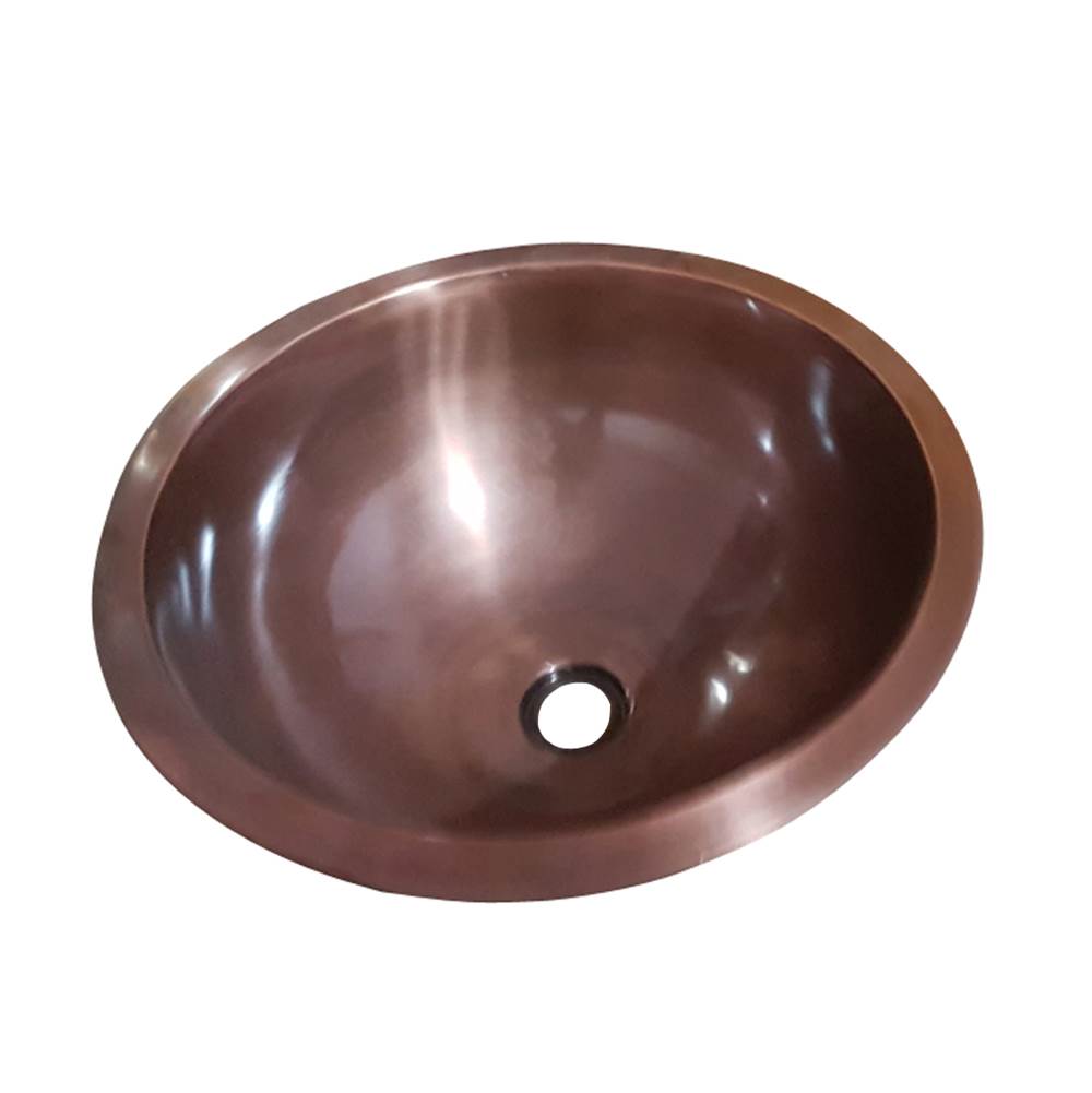 Barclay 7-608SAC Drios 18 Deep Round Sink  - Smooth Antique Copper