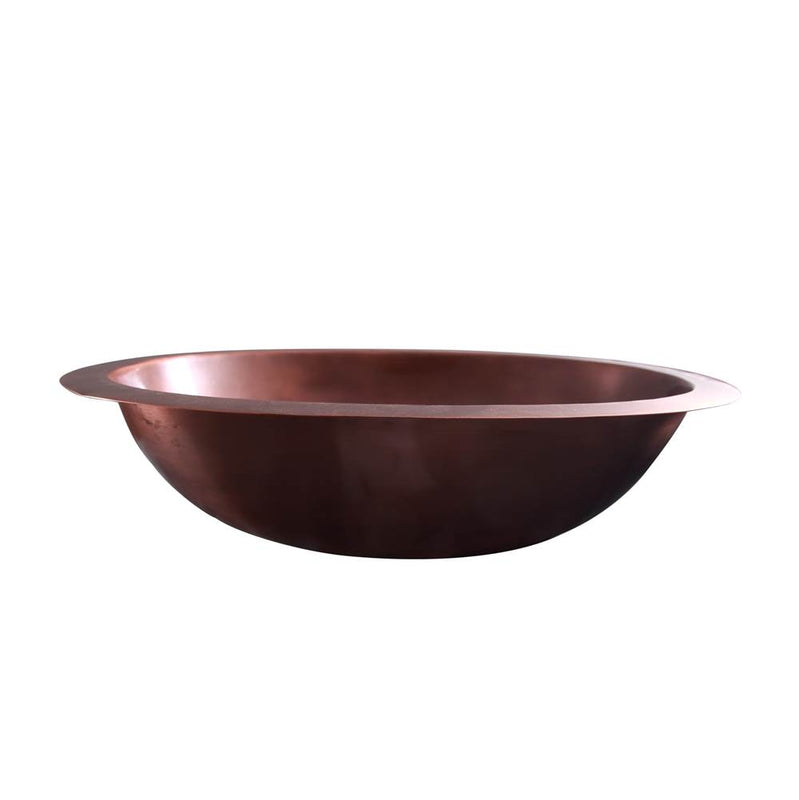 Barclay 7-610SAC Finn 19 Oval Copper Sink  - Smooth Antique Copper
