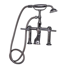 Load image into Gallery viewer, Barclay 7601-ML Deck Mount Tub Faucet With Lever Handles Hand Shower