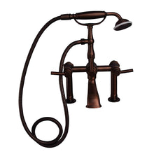 Load image into Gallery viewer, Barclay 7601-ML Deck Mount Tub Faucet With Lever Handles Hand Shower