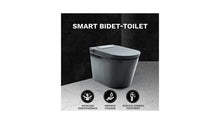 Load image into Gallery viewer, Trone 820443 Nobelet Smart Bidet Toilet with ToeTouch Auto Open - Matte Black
