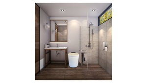 Trone 820444 Nobelet Smart Bidet Toilet with ToeTouch Auto Open - Classic White