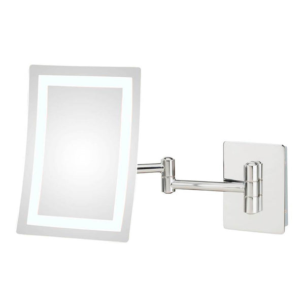 Aptations 949-2 Contemporary Rectangular Led Lighted Magnifying Makeup Mirror With Switchable Light Color