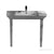 Barclay 964WH Opulence Console 39 - 1/2 Rectangle Bowl 8 Widespread