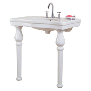 Barclay 978-WH Milano Deluxe Console8" Centerset  - White