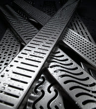 Load image into Gallery viewer, Quartz 37346 Wave Stainless Steel Grate 47.25”