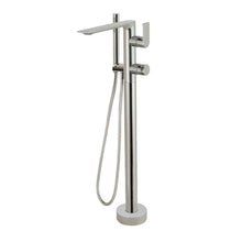 Load image into Gallery viewer, Aquabrass ABFB92N85 92N85 Alpha FloorMount Tub Filler with Handshower - Trim Only