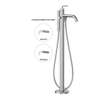 Load image into Gallery viewer, Aquabrass ABFBMB284 Mb284 Mb2 FloorMount Tub Filler Faucet Wih Handshower