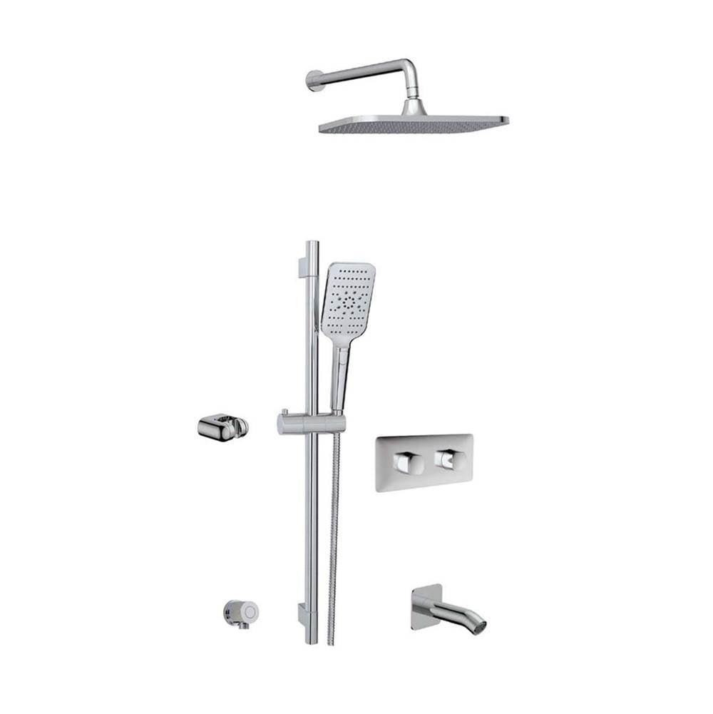 Aquabrass ABSZINABOX02G INABOX 2 Shower Faucet - 2 Way NON Shared - T12123 Valve Required