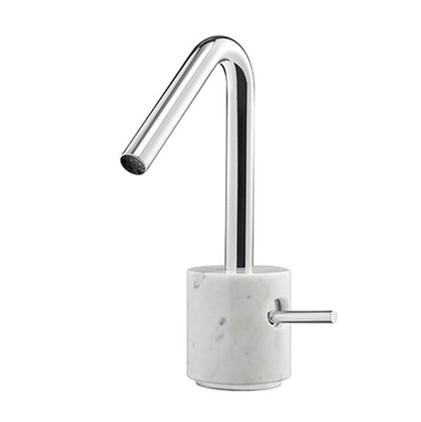 Aquabrass BLACKMACL14BC CL14 Marmo Single Hole Lav Faucet - White