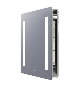 Electric Mirror ASC-2340-KG-LT Ascension 23.25w x 40h Lighted Mirrored Cabinet with Keen - Left hinged