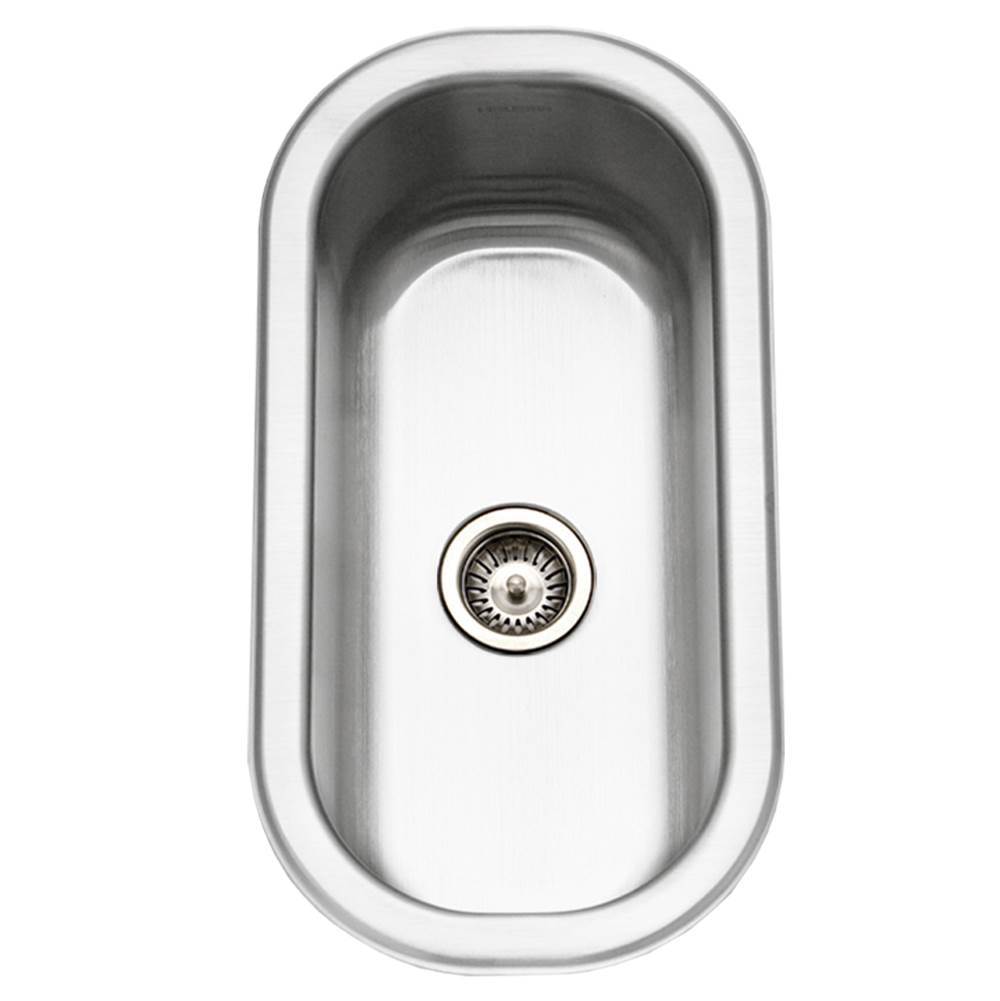 Hamat ASP-1018B-1 Undermount Stainless Steel Compact Bar/Prep Sink