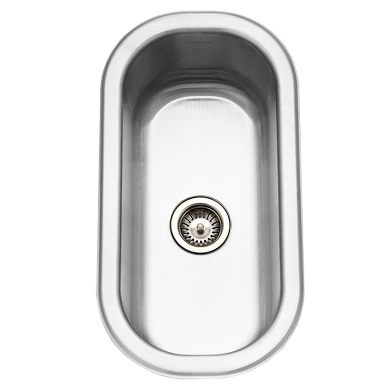 Hamat ASP-1018B-1 Undermount Stainless Steel Compact Bar/Prep Sink