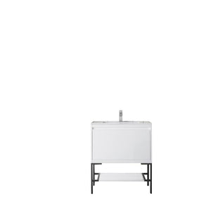 James Martin 801-V31.5-GW Milan 31.5" Single Vanity Cabinet