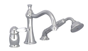 BARiL B74-1341-01-150 3-Piece Deck Mount Tub Filler With Hand Shower