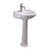 Barclay 3-3041WH Silvi 20 Pedestal Lavatory 1 Faucet Hole  - White