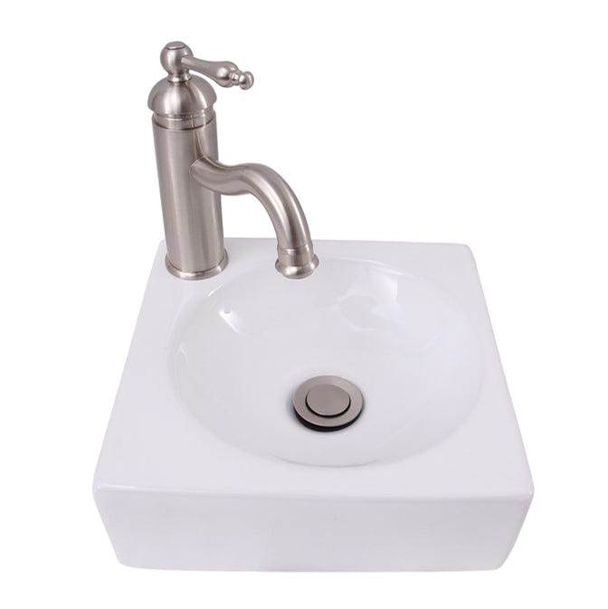 Barclay 4-1138WH Trixie 11 Petite Wall Hung Basin  - White