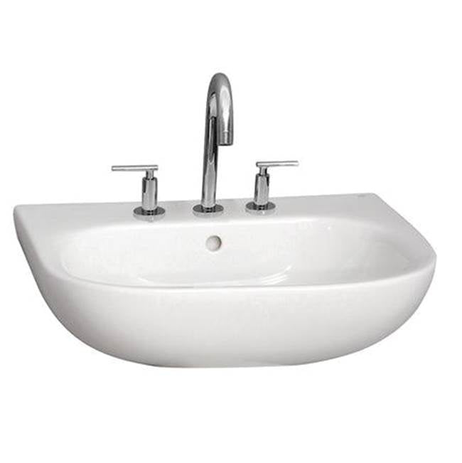 Barclay 4-2014WH Caroline 550 Wall - Hung Basin - 4 Center Set - White