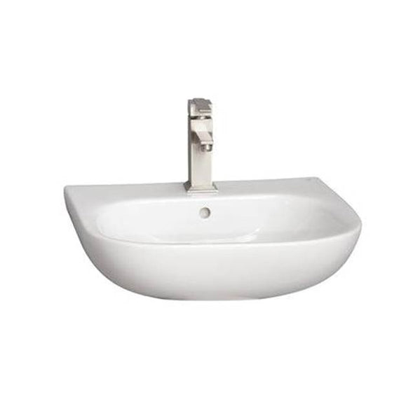 Barclay 4-2031WH Tonique 550 Wall Hung Basin 1 Faucet Hole  - White