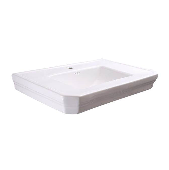 Barclay 4-3018WH Corbin Wall Hung With Overflow 8 Widespread  - White