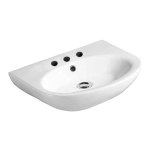 Barclay 4-326WH Infinity 500 Wall - Hung Basin 6" Centerset  - White