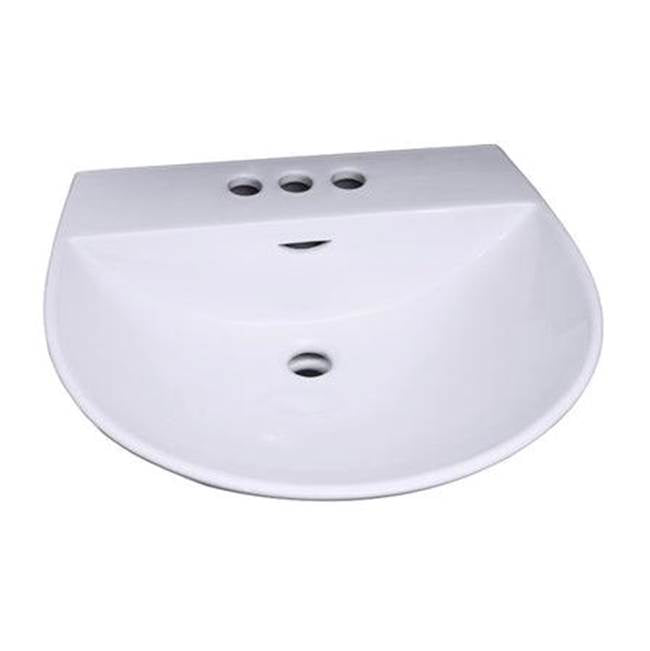 Barclay 4-354WH Reserva 550 Wall - Hung Basin 4" Centerset  - White