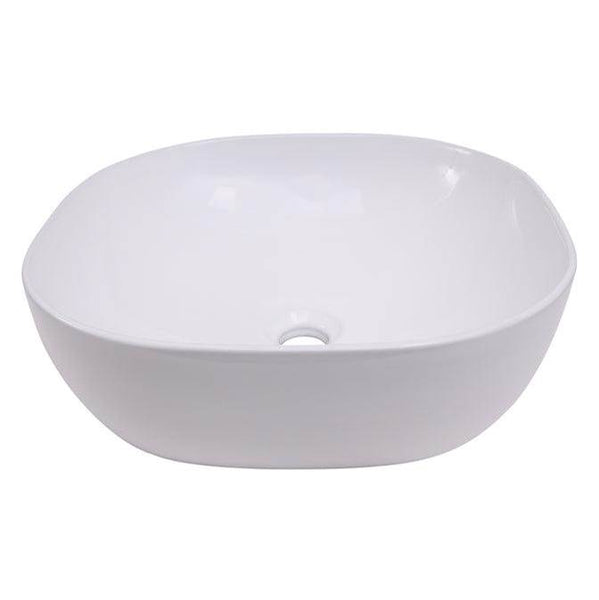 Barclay 4-430WH Shasta 17 Oval Above Counter Basin  - White