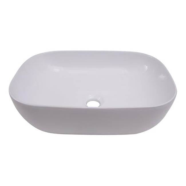 Barclay 4-431WH Shasta 18 - 1/4 Rect Above Counter Basin  - White
