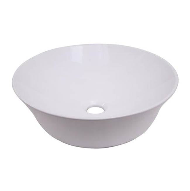 Barclay 4-433WH Shasta 16 Round Above Counter Basin  - White