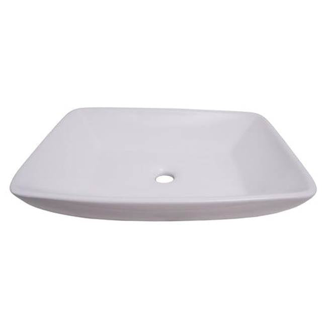 Barclay 4-439WH Carlos 23 Rectangular Above Counter Basin  - White
