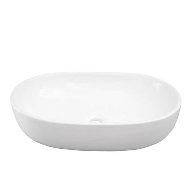 Barclay 4-451WH Kesha 23 Oval Above Counter Basin  - White