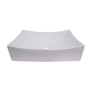Barclay 4-490WH Styx 510 Rectangular Above Counter Basin  - White