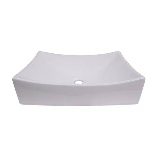 Barclay 4-490WH Styx 510 Rectangular Above Counter Basin  - White