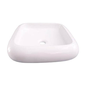 Barclay 4-564WH Harbour Square Above Counter Basin  - White