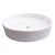 Barclay 4-8030WH Teslin Above Counter Basin 22 Oval No Faucet Hole  - White