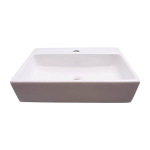 Barclay 4-9064WH Leanne Rect 20 Wall Hung 1 Faucet Hole  - White