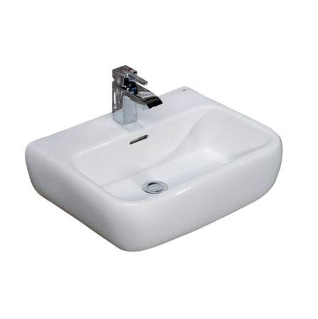 Barclay 4-914WH Metropolitan 420 Wall - Hung Basin 4 Centerset  - White