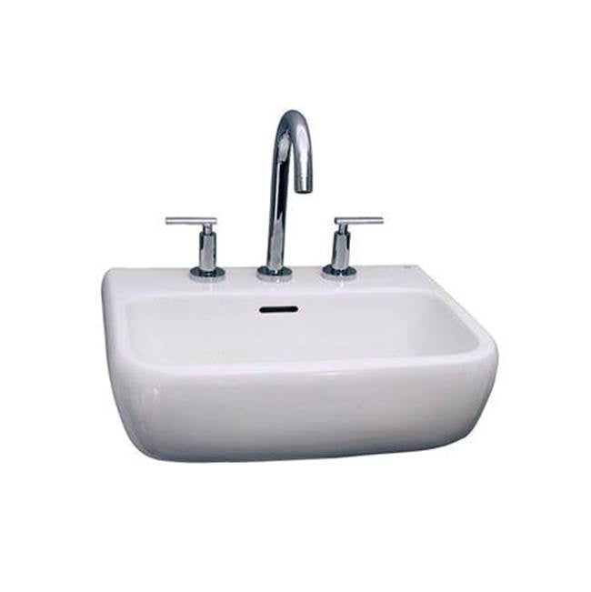 Barclay 4-954WH Metro 600 Wall - Hung Basin 4 Center Set  - White