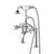 Barclay 4613-MC Deck Mount Filler With Hand Shower 8 Curved Body Cross Handles