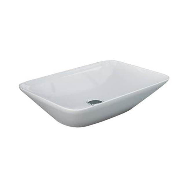 Barclay 5-505WH Variant 21 - 5/8 x14 Rect. Counter Top Basin in  - White