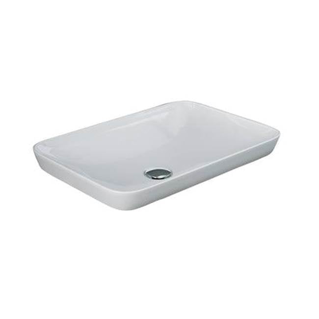 Barclay 5-609WH Variant 21 - 5/8 x 14 RectDrop - In Basin in  - White