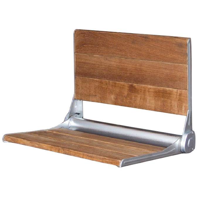Barclay 6119 17 Wall Mounted Shower Seat - Teak
