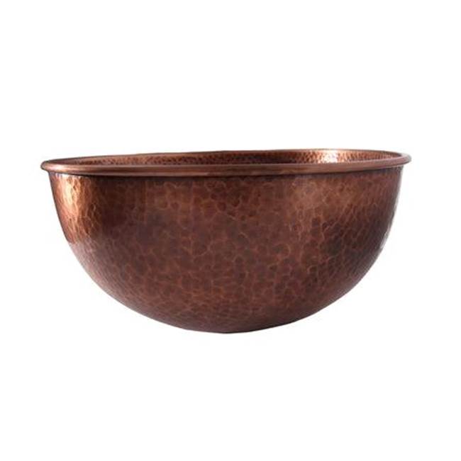 Barclay 7-758AC Haverhill 17 Oval Basin Hammered  - Antique Copper