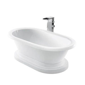 Barclay ATDR7H71BB-WH Cordoba Acrylic Double Roll With Base 72 7 Holes  - White