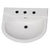 Barclay B/3-438WH Anabel 630 Ped Lavatory Basin 8 Widespread  - White