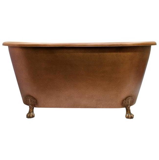 Barclay COTRN68-AC-AC Panya 68 Roll Top Copper Tub ClawFoot PB  - Antique Copper