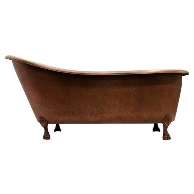 Barclay COTSN68-AC-AC Gitali 68 Slipper Copper Tub ClawFoot  - Antique Copper