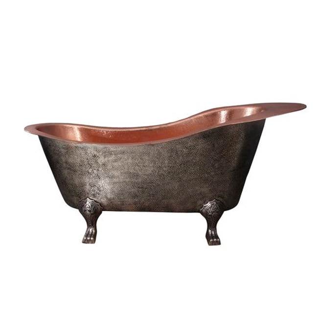 Barclay COTSN73JF-AP-AC Naples Copper Slipper 73 Feet Bright Copper Int No Holes  - Antique Copper