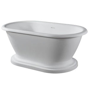 Barclay RTDRN59B Wingate 59 Resin Free Standing Tub With Integrated base