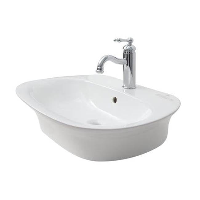 Barclay SE4-131WH Sensation 25 - 5/8 x 18 Wall Hung Basin 1 - Hole in  - White